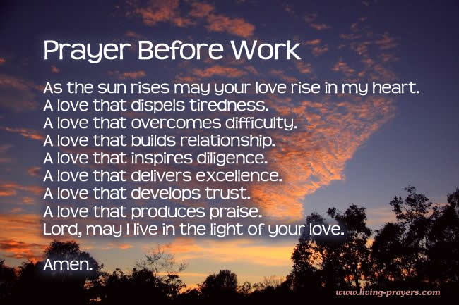 Morning Prayer Before Work - Short Daily Prayers